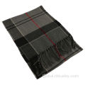 CONTRASTING LATTICE SCARF FASHION WOOLEN PLAID SCARF Supplier